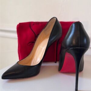 Christian Louboutin Black and Red Heels